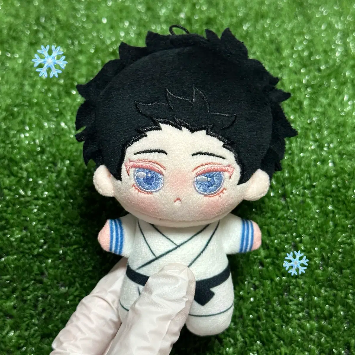 귀멸의 칼날 귀칼 하쿠지 아카자 비공식 10cm 인형 누이 룩업