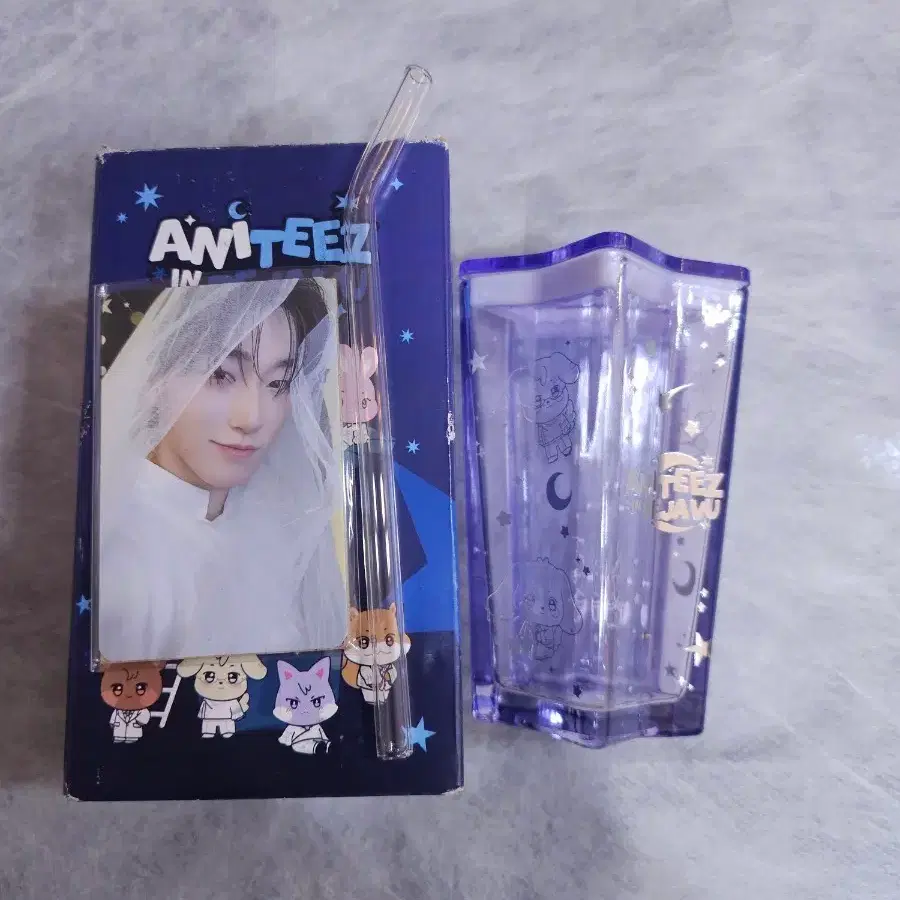 ATEEZ ANITEEZ IN DEJAVU 별빛 유리 텀블러 - 산
