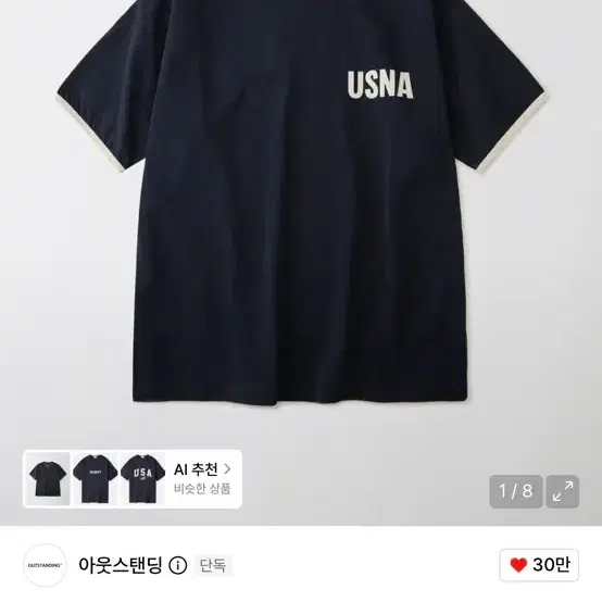 아웃스탠딩 네이비 링거티