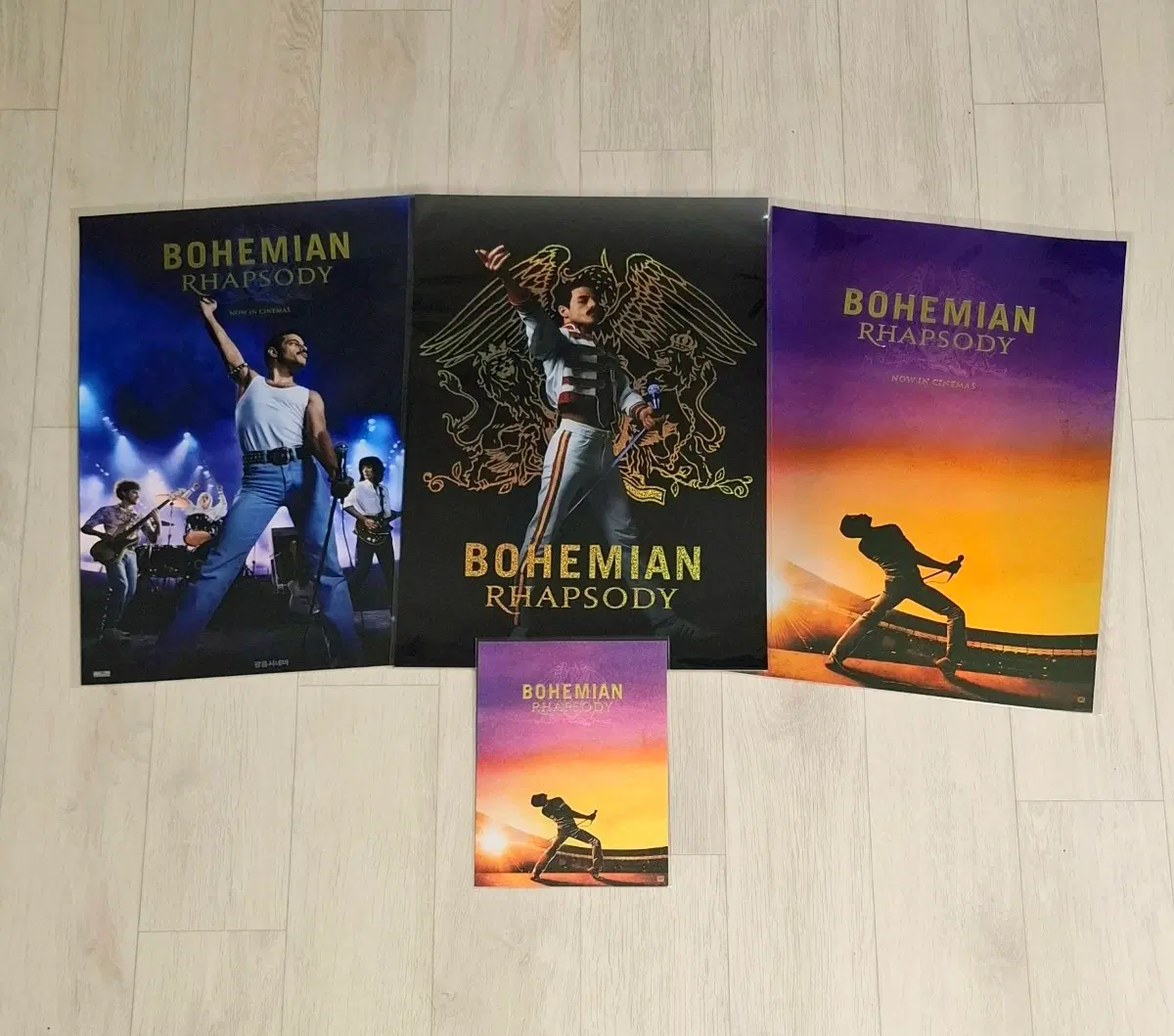 (4종일괄) 보헤미안랩소디 광음 스페셜 포스터 2종(1차+2차)+2주차 포스터+아트카드 일괄판매
