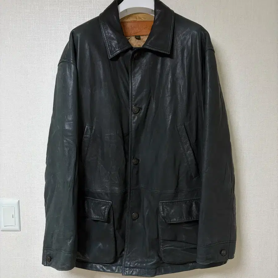 팀버랜드 가죽 카코트 car coat XL