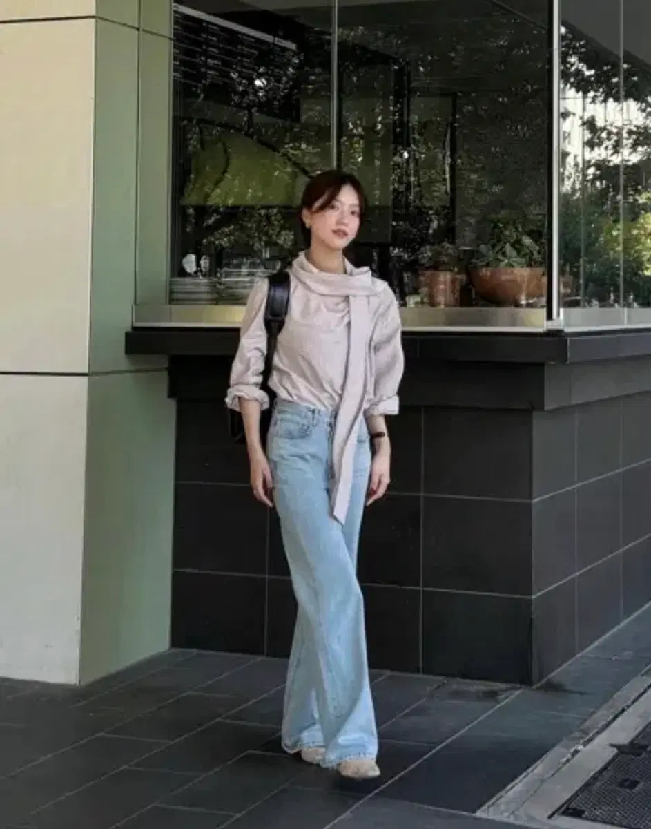 [새상품] 게드 ged 버튼 스카프 블라우스 25년