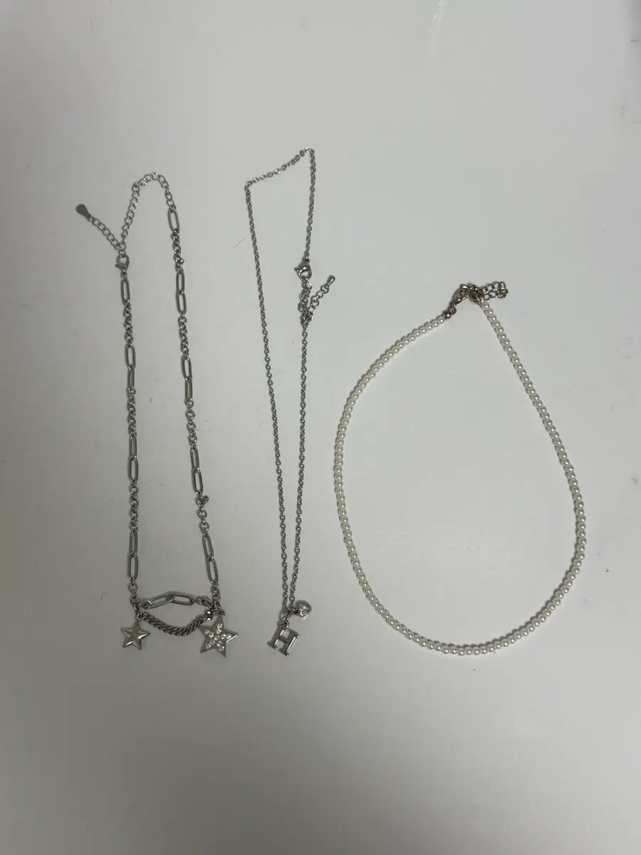 아웃스퀘어 목걸이 진주목걸이