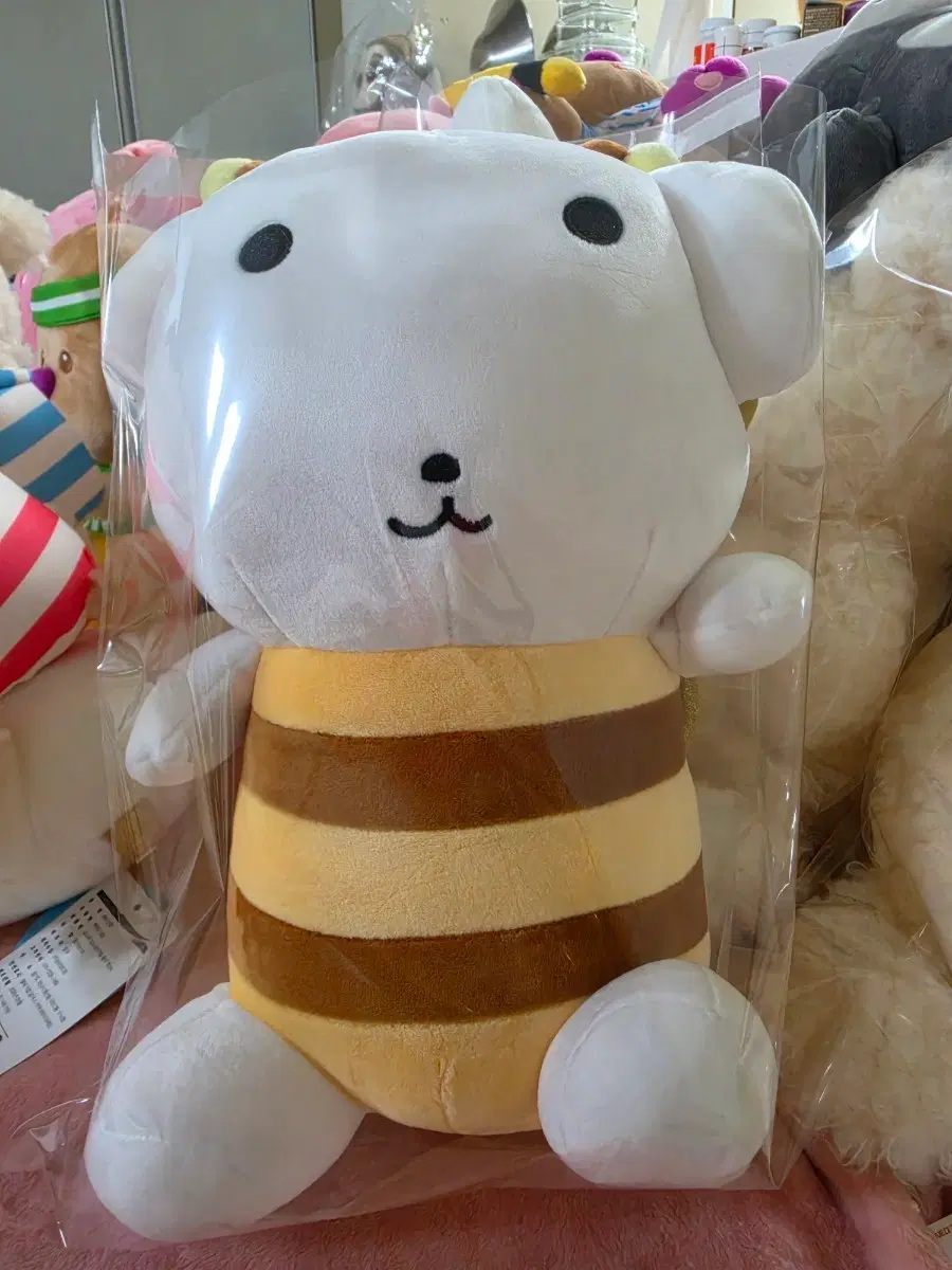 가나디 꿀벌 하양이 인형 중형