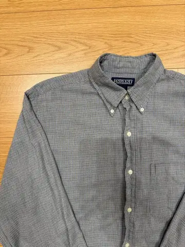 [ 새상품급 배색 ] LANDS' END 긴팔 셔츠 체크 무늬 M 사이즈