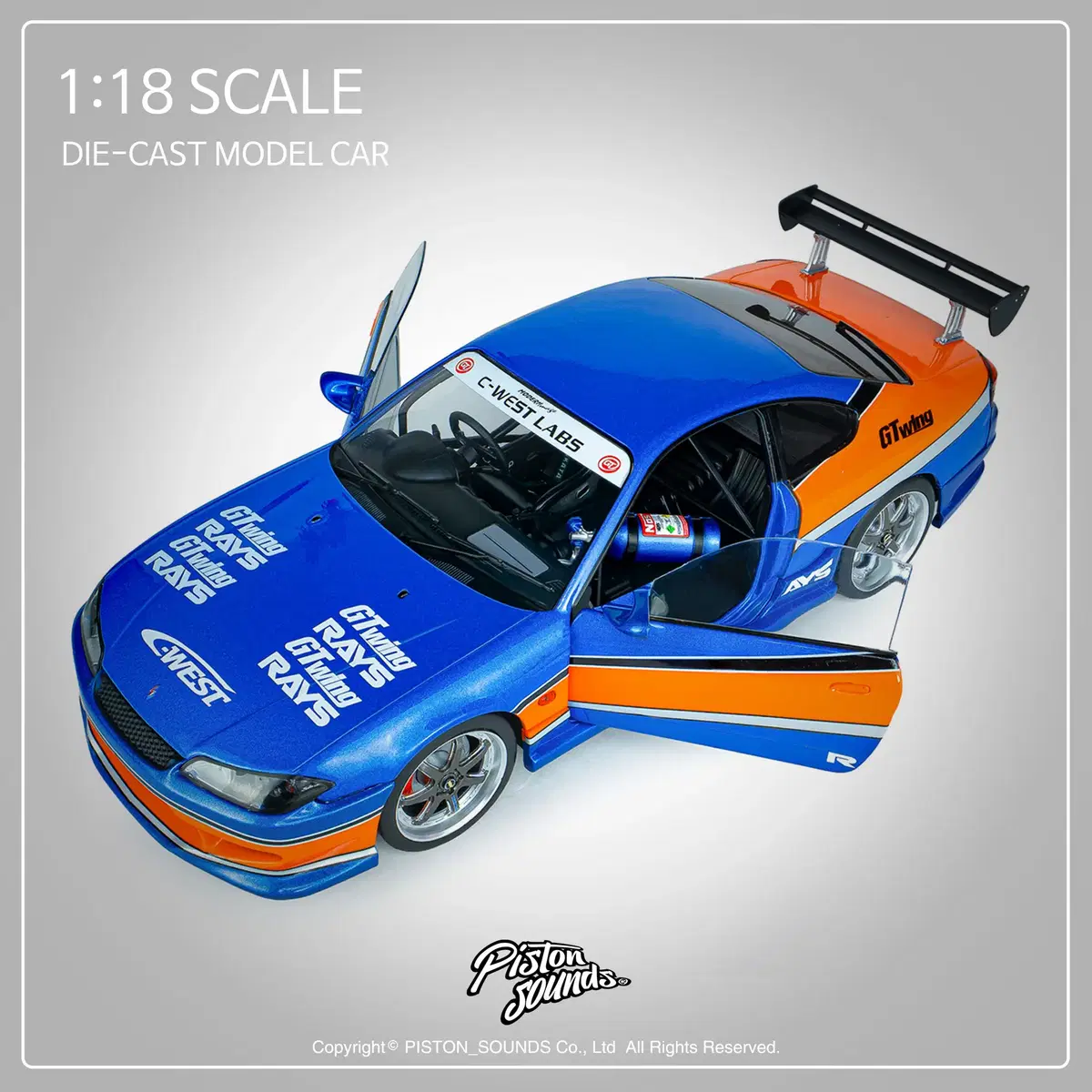SOLIDO 솔리도 1:18스케일 분노의질주 도쿄드리프트 실비아 S15 모나리자