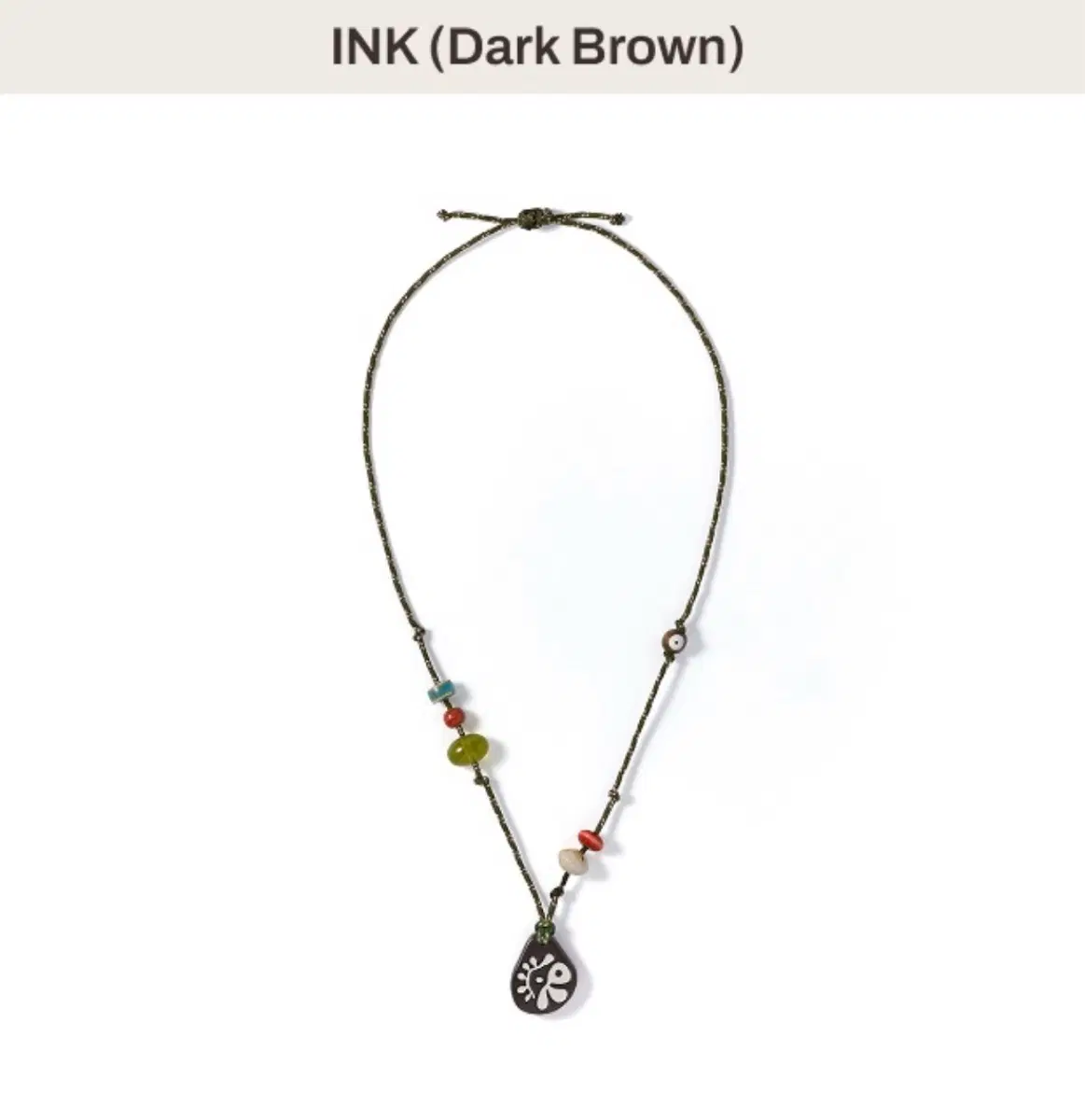 코르티스 로고 목걸이 히피 보헤미안 목걸이 cortis rope ink 로프