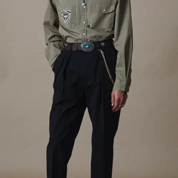 펜필드 페이디드 투턱 코튼 치노 블랙 XL