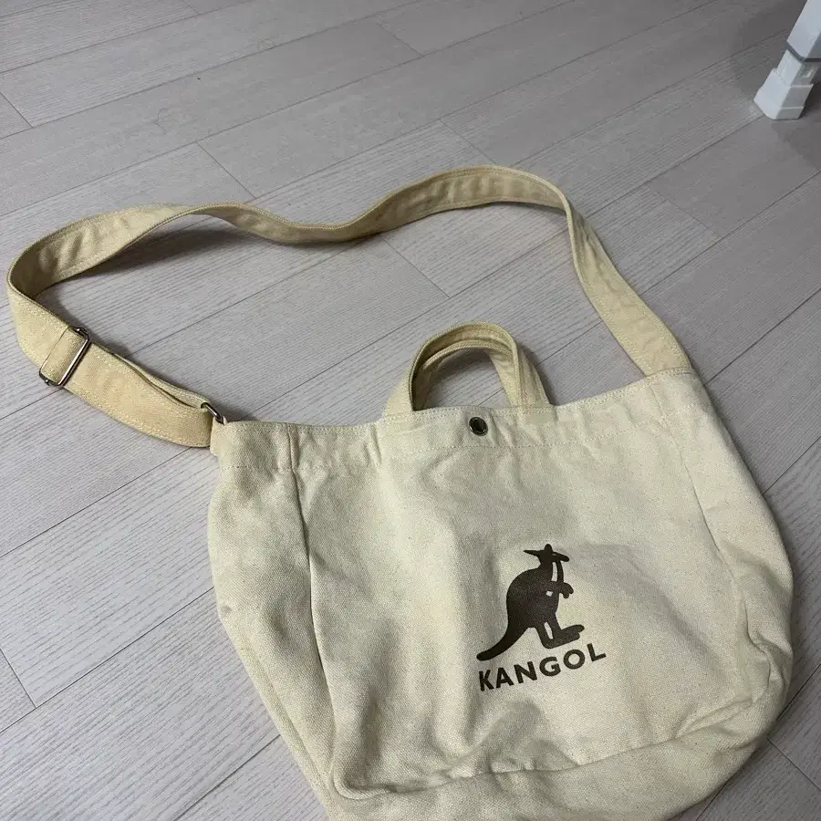 캉골 캔버스 토트백 아이보리