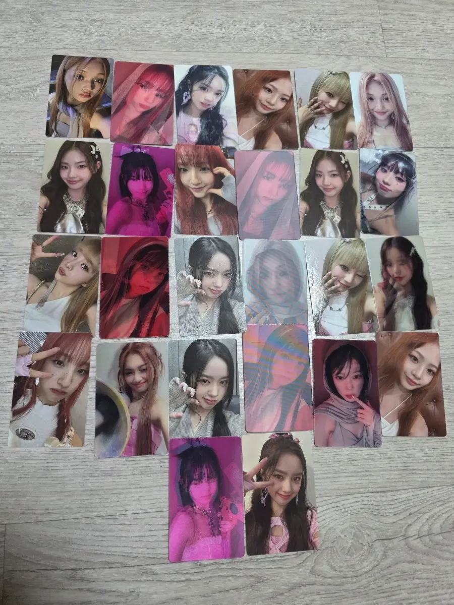 유니스 포토카드 26개 & 엽서 13개 일괄 젤리당카 진현주 나나 코토코  방윤하 임서원 등