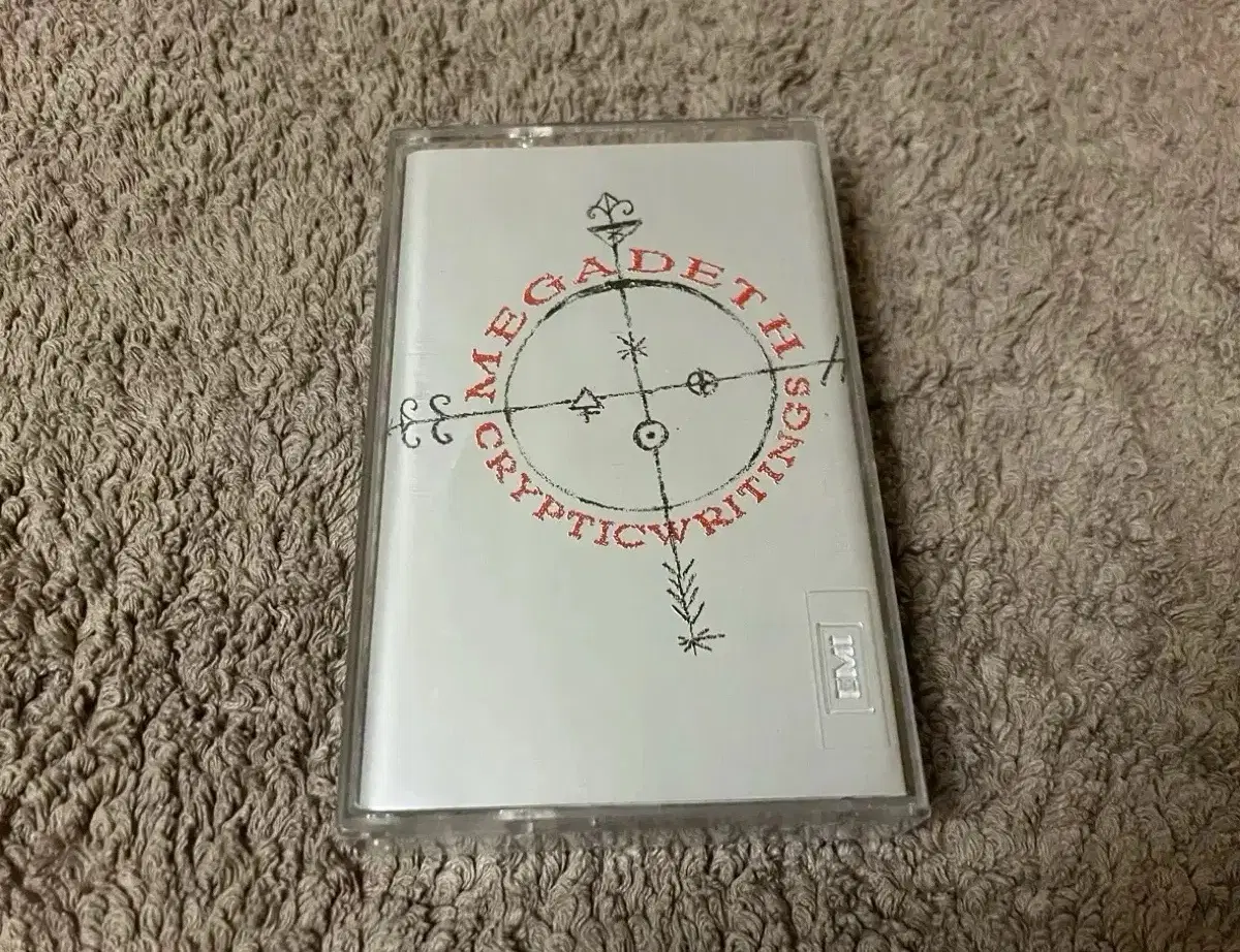메가데스 정규 7집 Cryptic Writings 앨범 국내 라이센스 카세트테이프 헤비메탈