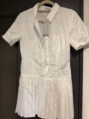 MOUSSY 셔츠 원피스 화이트 1