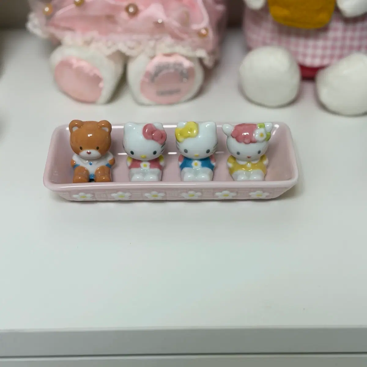 고전키티 프렌즈 도기 세트, 젓가락 받침 세트
