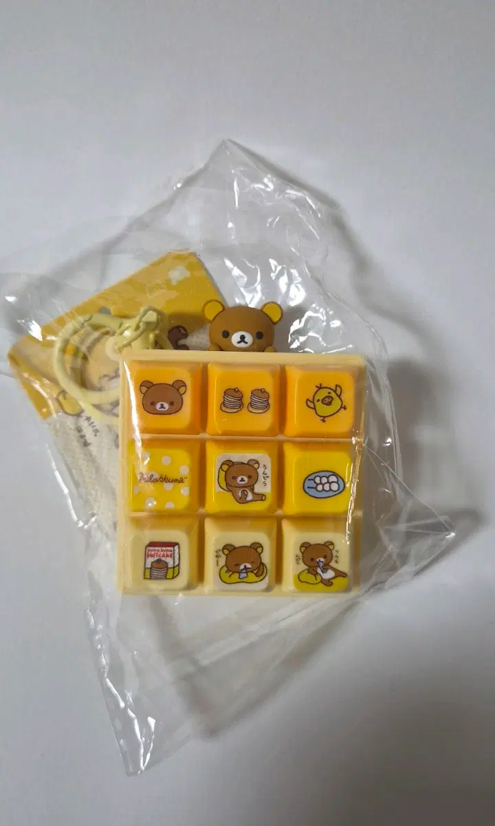 리락쿠마9구키캡 노랑색 (새것)