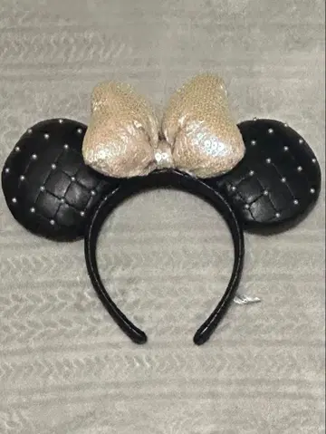 디즈니 머리띠 블랙 퀼팅