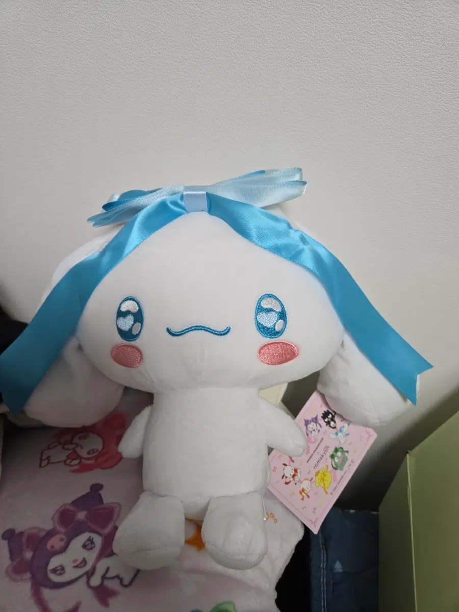 산리오 로마큥 시나모롤 누이구루미 전시품 크레인경품