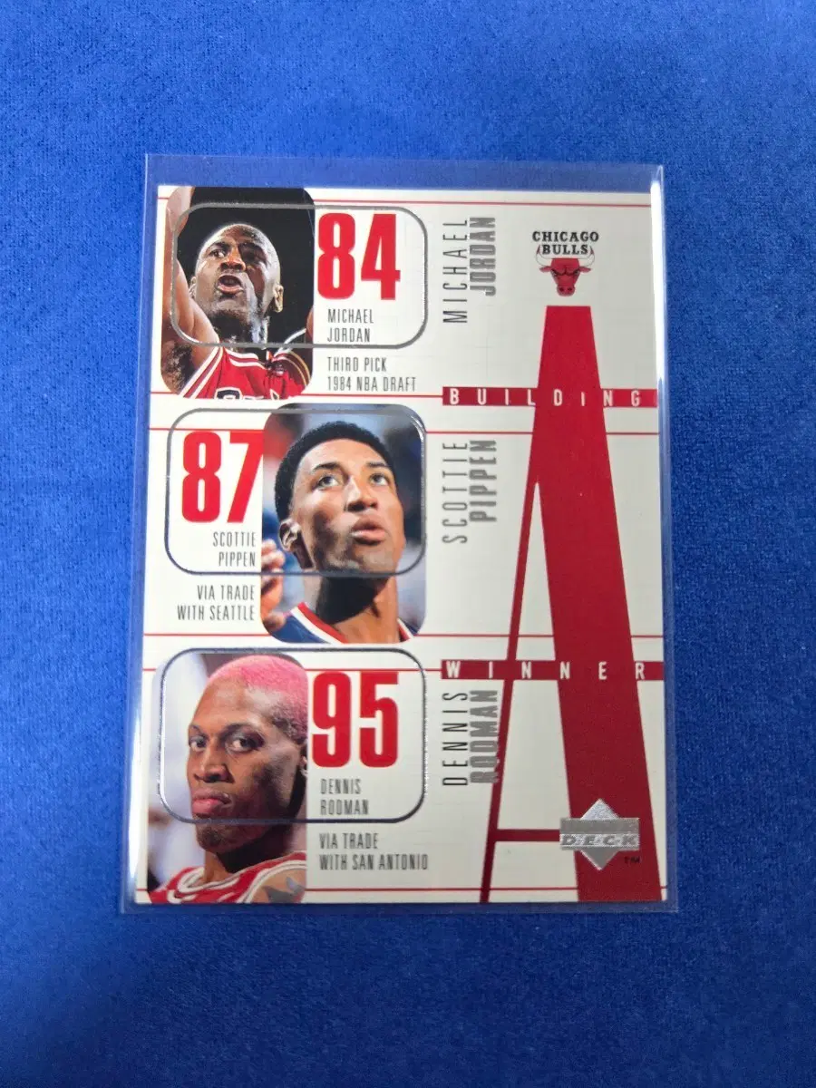nba1996 마이클 조던 스카티 피펜 데니스 로드맨 카드