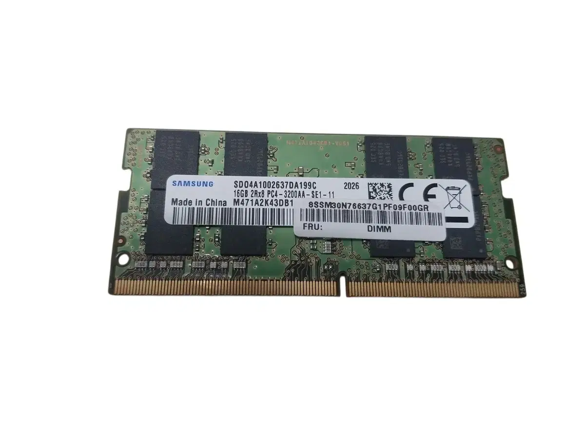 [삼성정품] DDR4 16GB 노트북 메모리 (3200MHz/25600) | MemTest86 100% 통과 및 안심검수 완료!