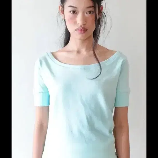 샵페어리 rib half top 새상품