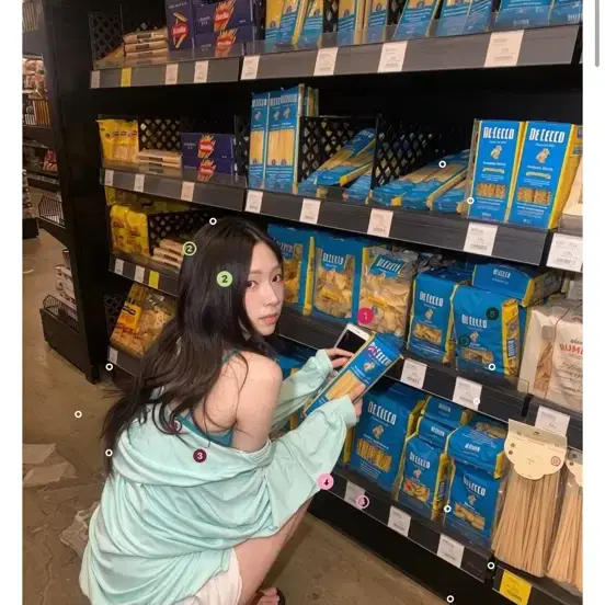 민트코어 후들핏 셔링 후드집업