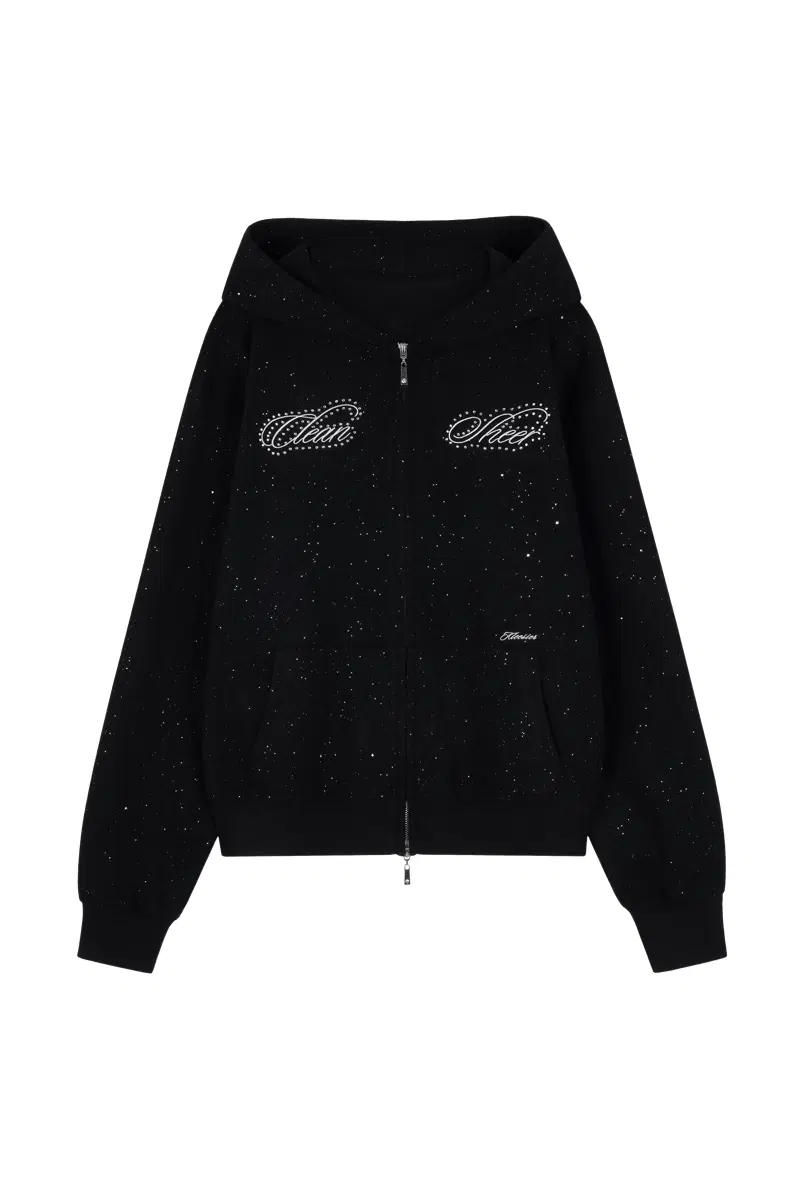 클리시어 Twinkle Dust Hooded Zip-up, Black