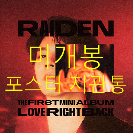 [미개봉] 레이든 (Raiden) - Love Right Back (포스터 + 지관통 포함, CD)