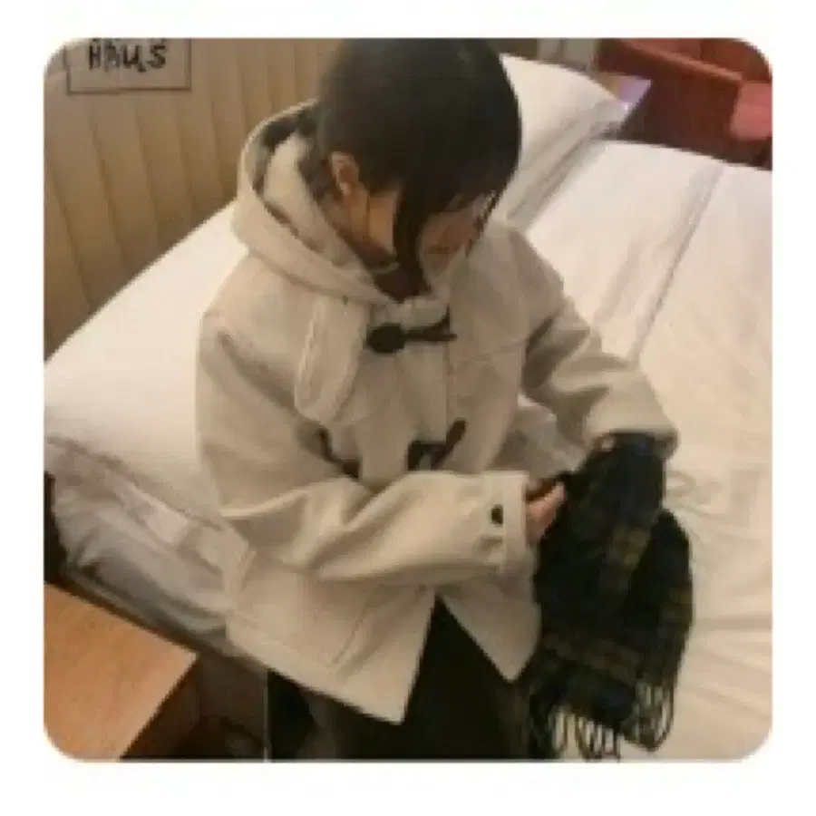 바온 더플 코트 아이보리 판매 교신
