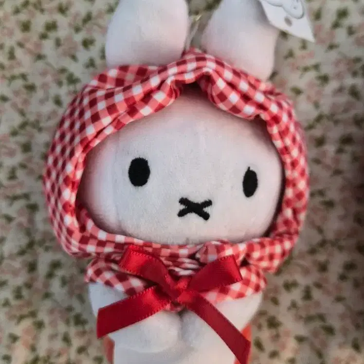 미피 체크인형 키링 13cm (새상품)
