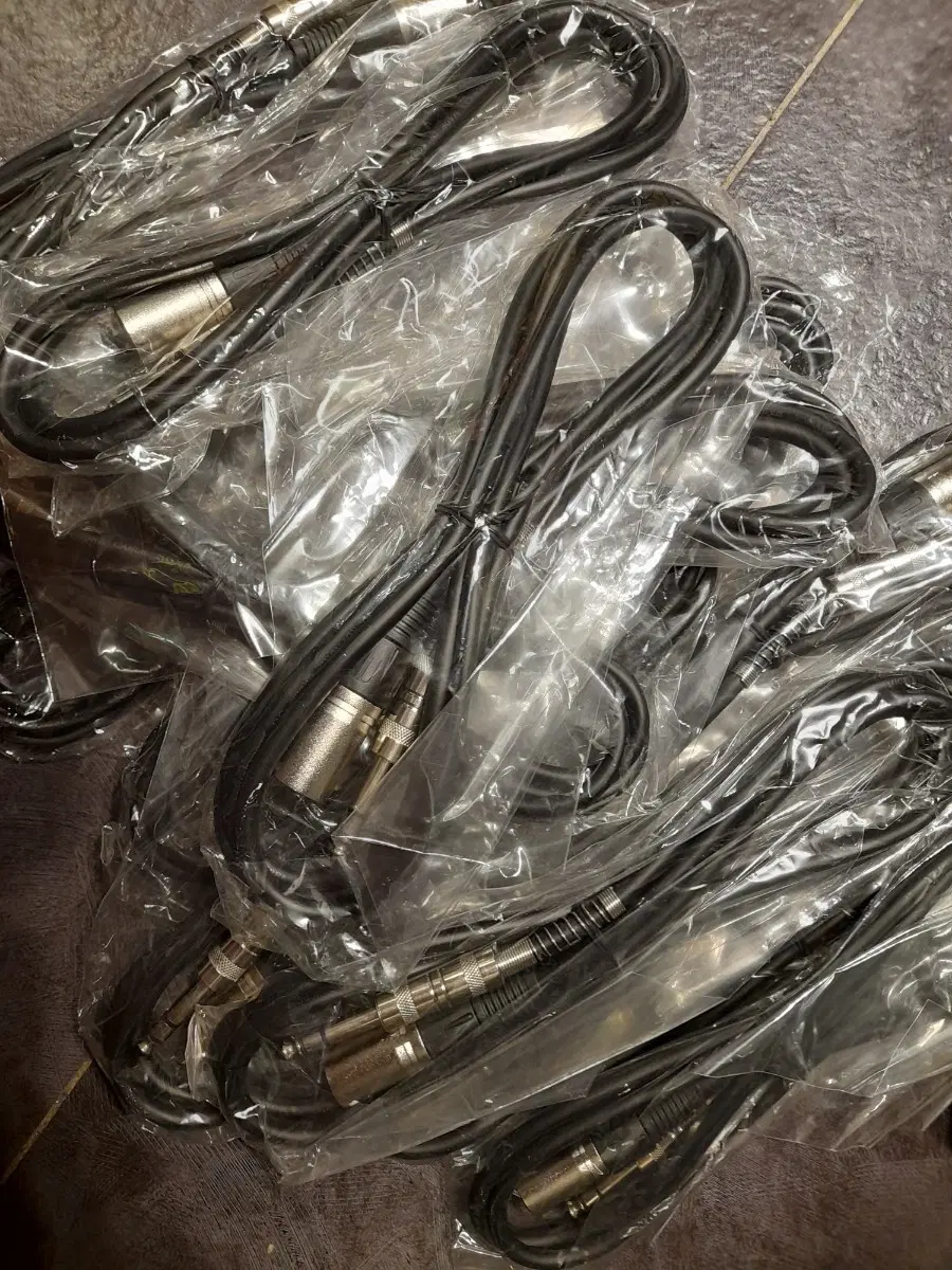 XLR to 55 모노 케이블 18개