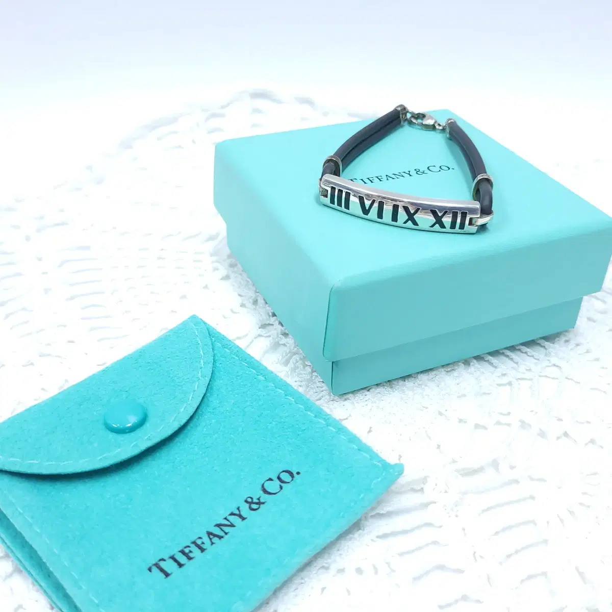 TIFFANY&CO 티파니앤코 ATLAS 아틀라스 바 스털링실버 팔찌 A954