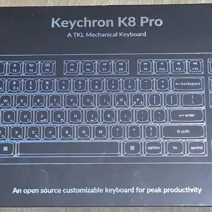 Keychron K8 Pro White LED 기계식 핫스왑 청축