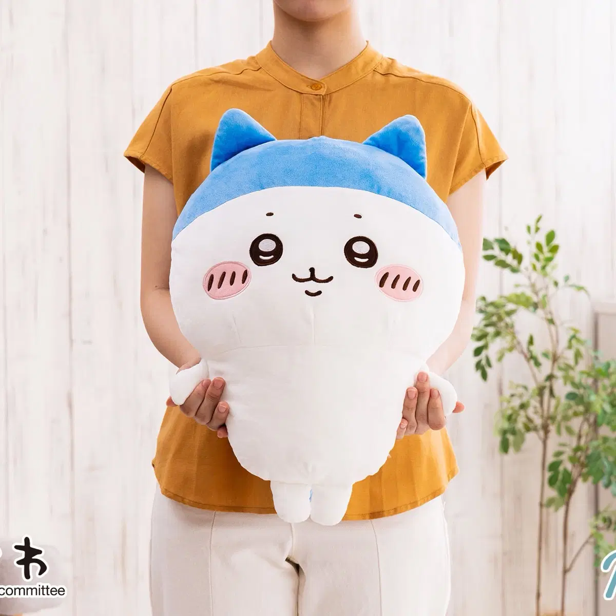 치이카와 스포츠머리 하치와레 초 Big 봉제인형 45cm 빅누이