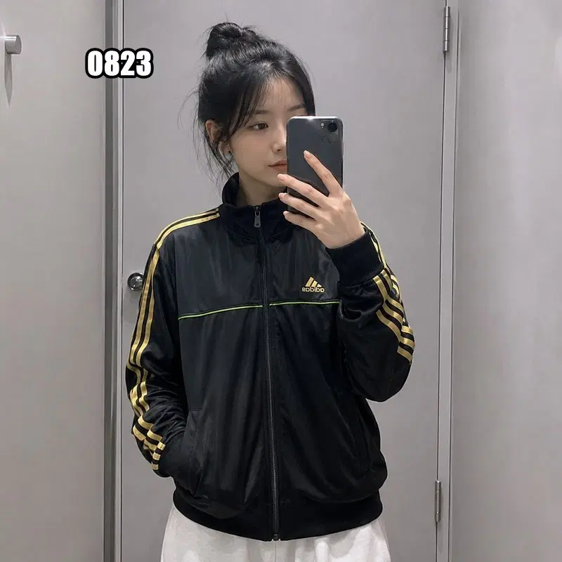 L 아디다스 올드스쿨 삼선 트랙탑 져지 자켓