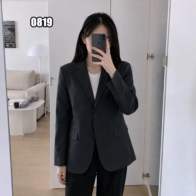 L 발망 클래식 아카이브 남성 울 블레이저 자켓