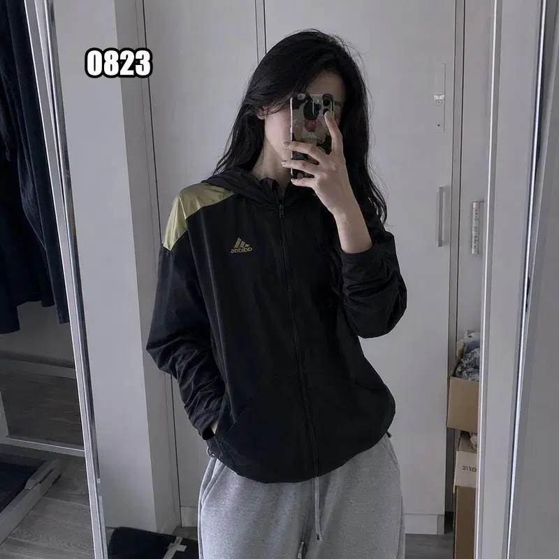 150) 아디다스 주니어 우븐 후드 집업 자켓