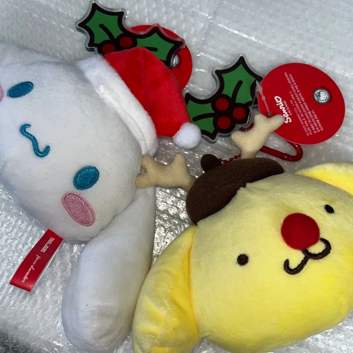 뚜레쥬르 산리오 폼폼푸린 시나모롤 인형 키링