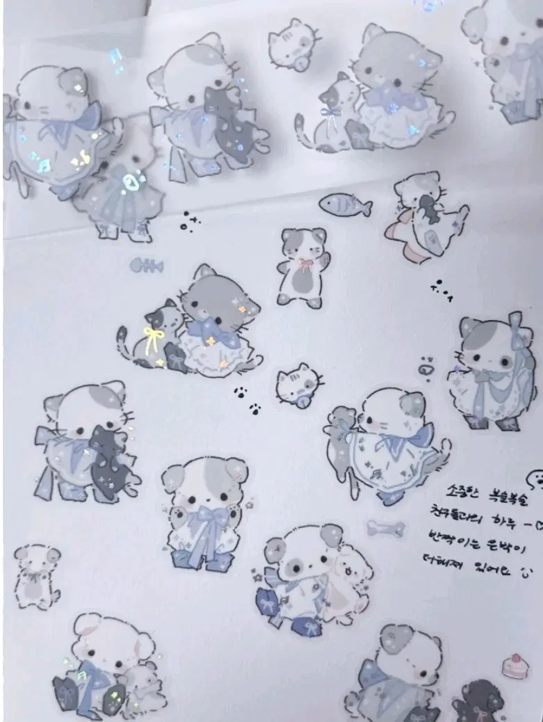 (재고4)디어돌리 복슬복슬 친구 은박 키스컷 50cm