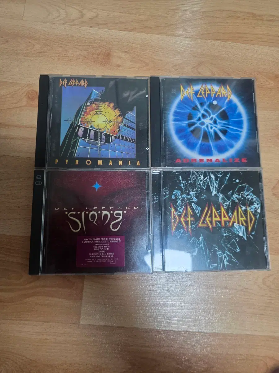데프 레퍼드 Pyromania/Adrenalize/Slang/def leppard 수입 CD 4장 세트