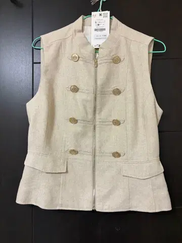 ZARA 밀리터리풍 베스트 지레 베이지 S