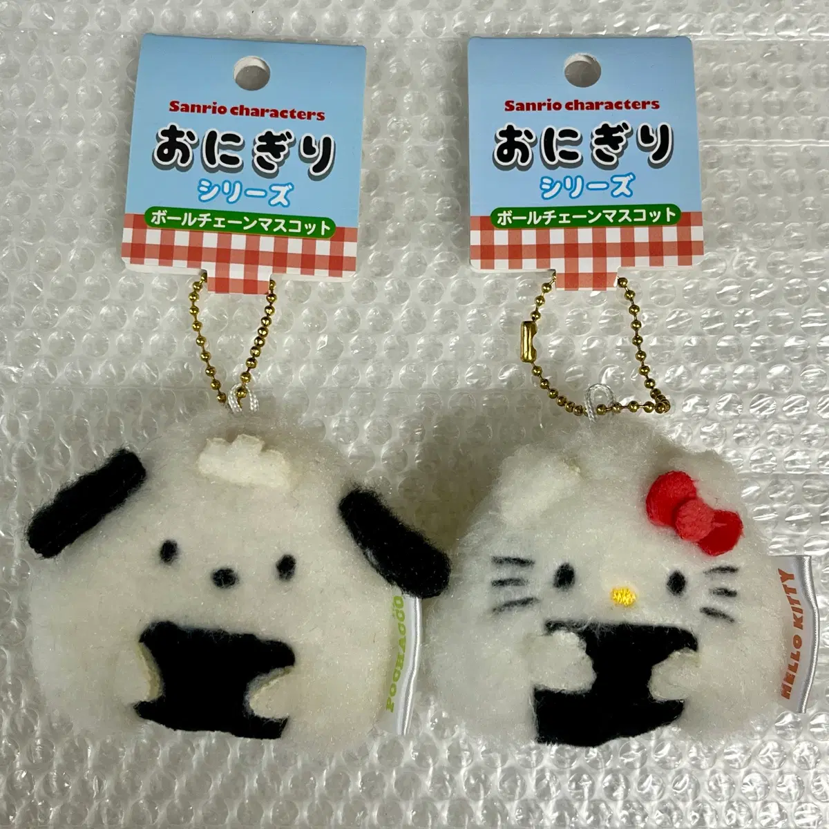 산리오 키티 포차코 주먹밥 오니기리 인형 키링