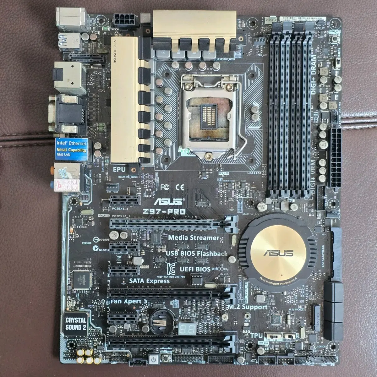 ASUS Z97-PRO 메인보드 부품용 전원 안 들어갑니다.