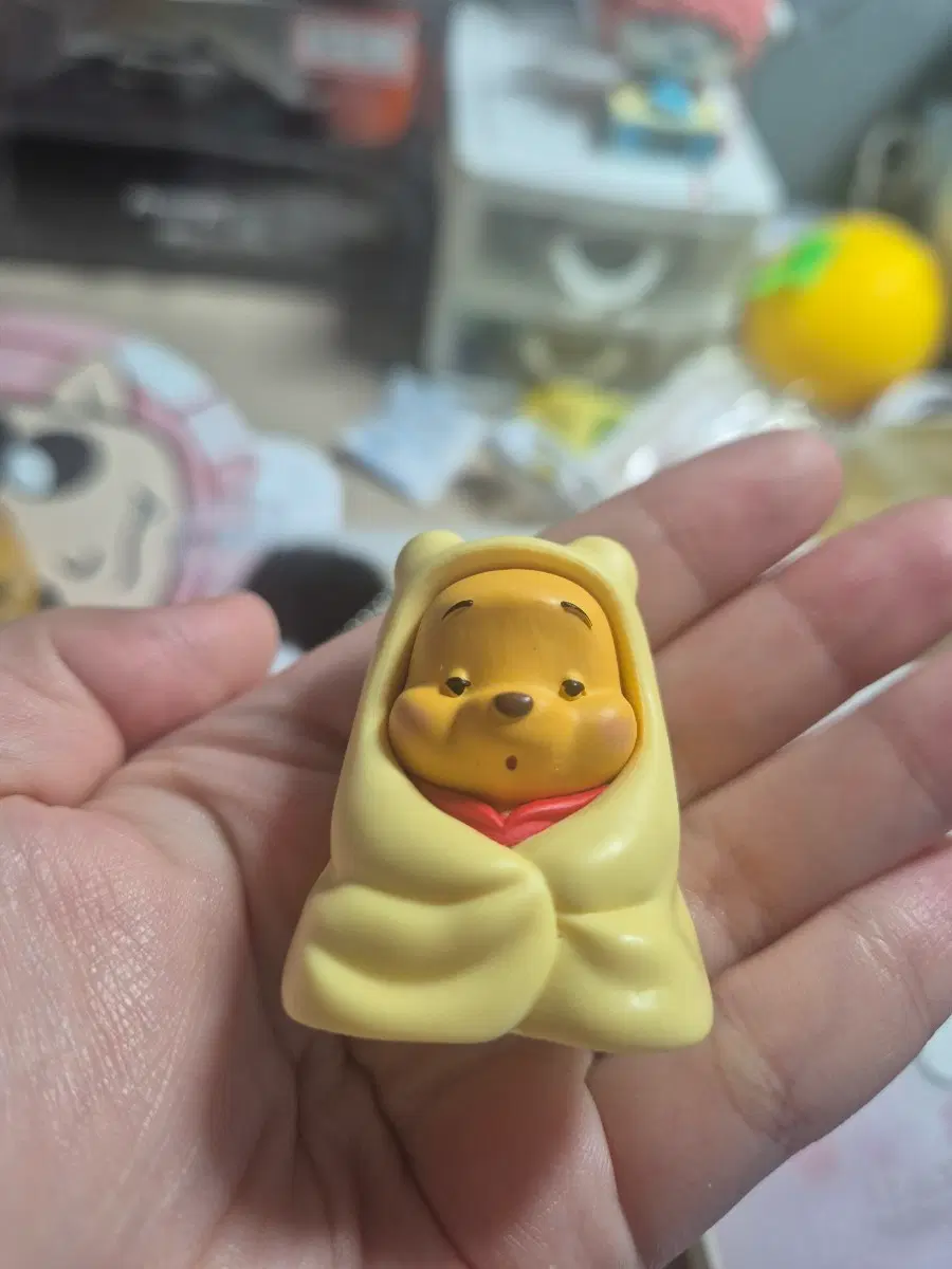 디즈니 푸 푸근 담요 피규어