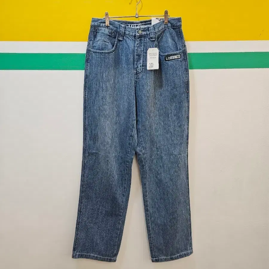 LOT29 Y2K 자수 워싱 팬츠
