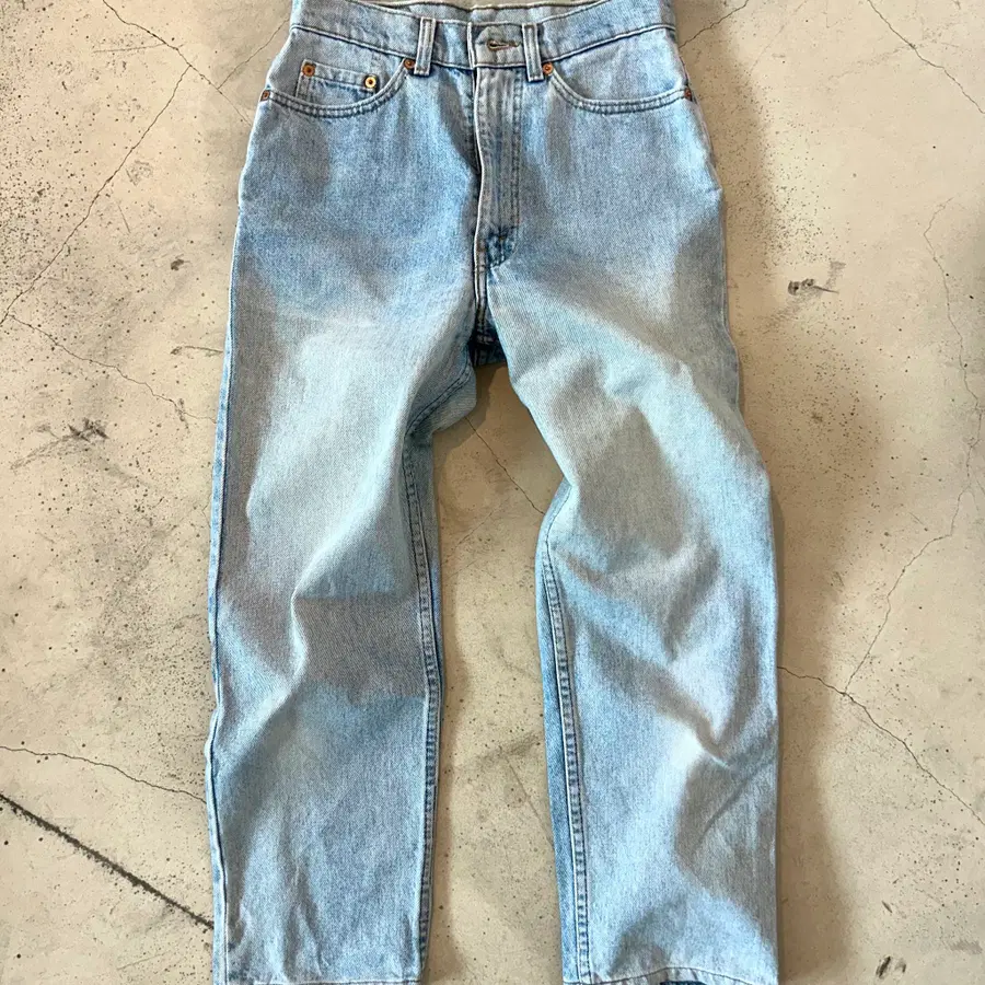 Levi's U.S.A 리바이스 연청 데님 워싱 팬츠