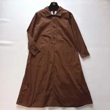 MHL. 셔츠 원피스 브라운 긴팔