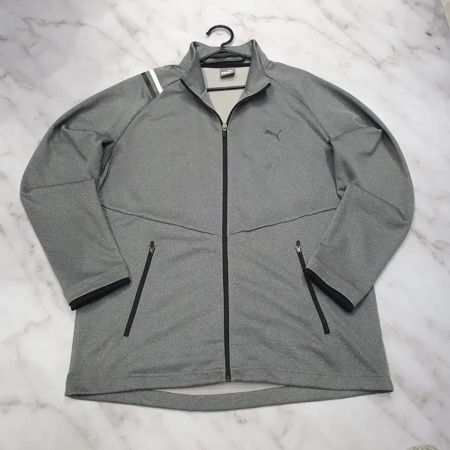 (2XL) 푸마 그레이 트랙탑 져지 <만원빈티지>