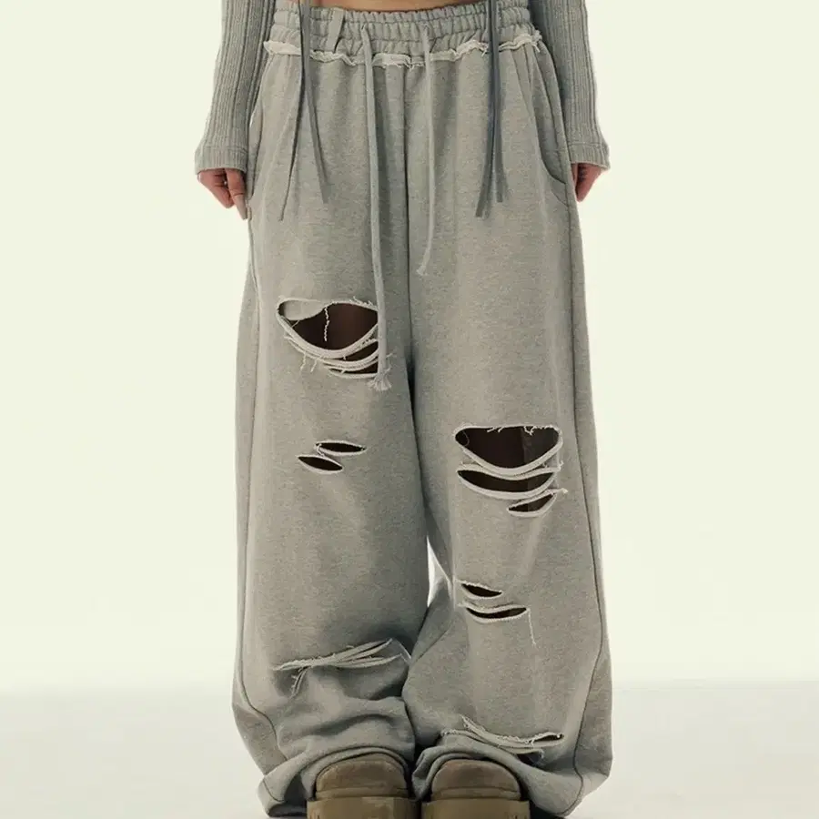 길라아카이브 STITCHED BOLD LOGO SWEAT PANTS_GR