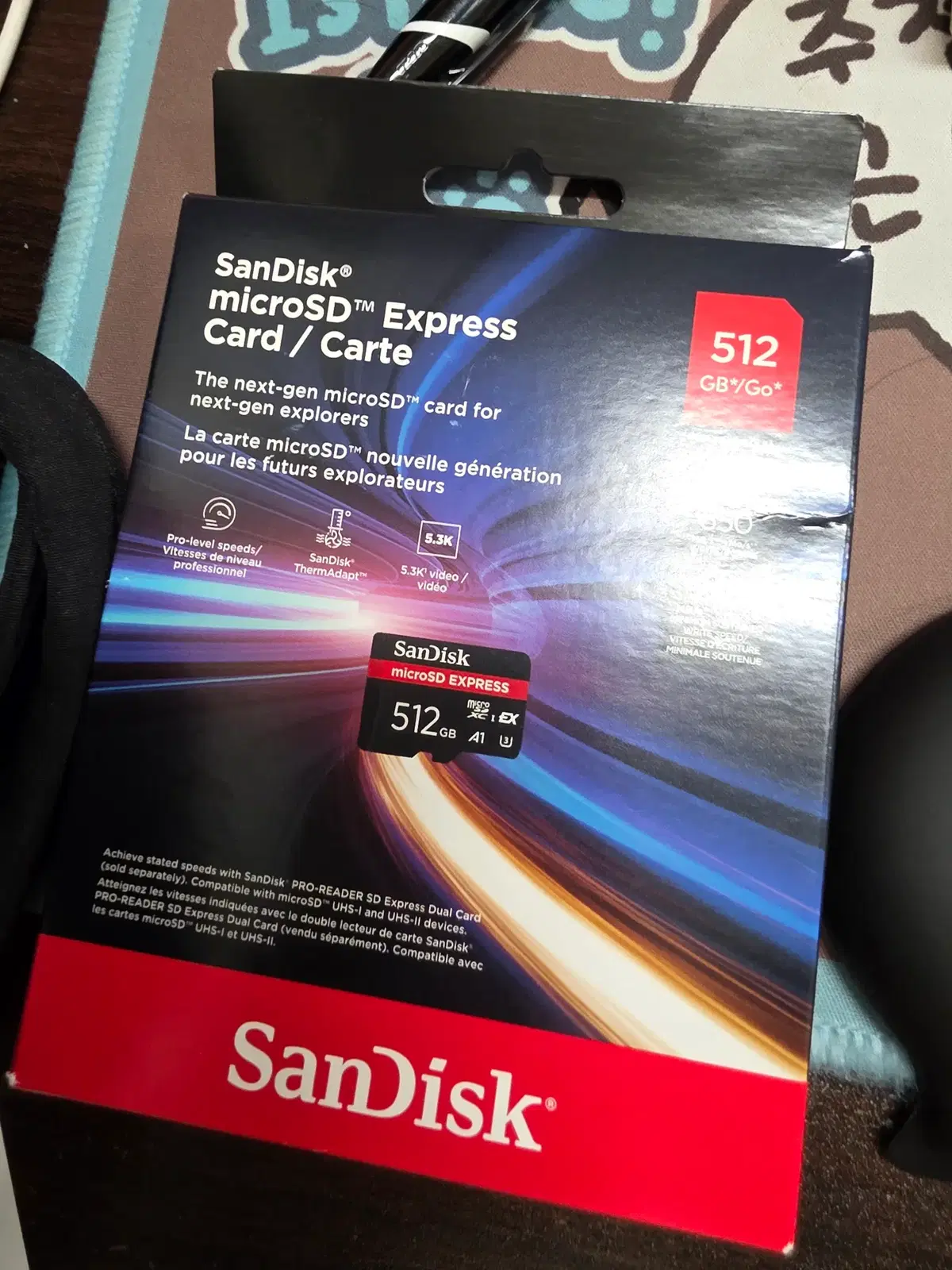 스위치2용 미개봉 마이크로SD 카드 sandisk express 512GB