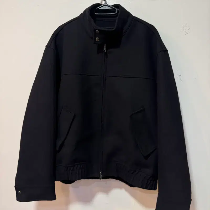 KIIMUIR 블랙 해링턴 모직 자켓 L