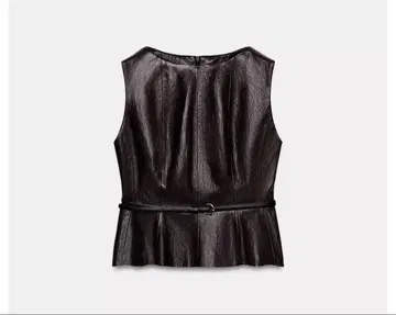 인조 가죽 벨트 세트 상의 ZARA 자라